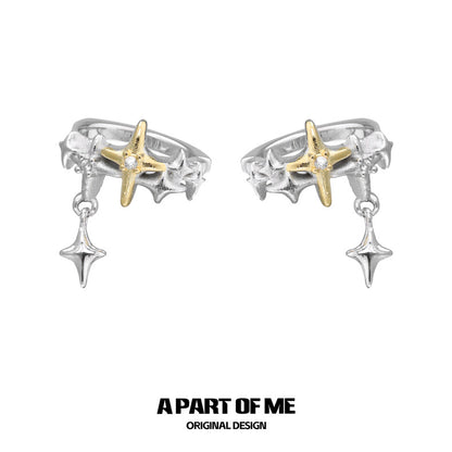 Golden Star 18K Platinum Plating Ear Cuffs
