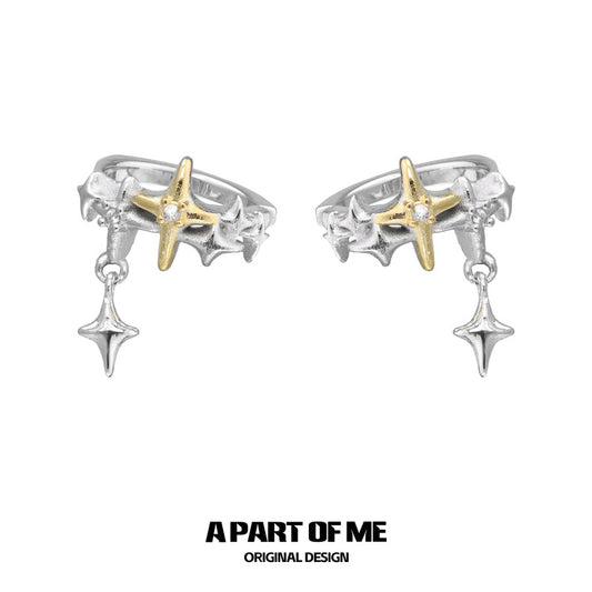 Golden Star 18K Platinum Plating Ear Cuffs
