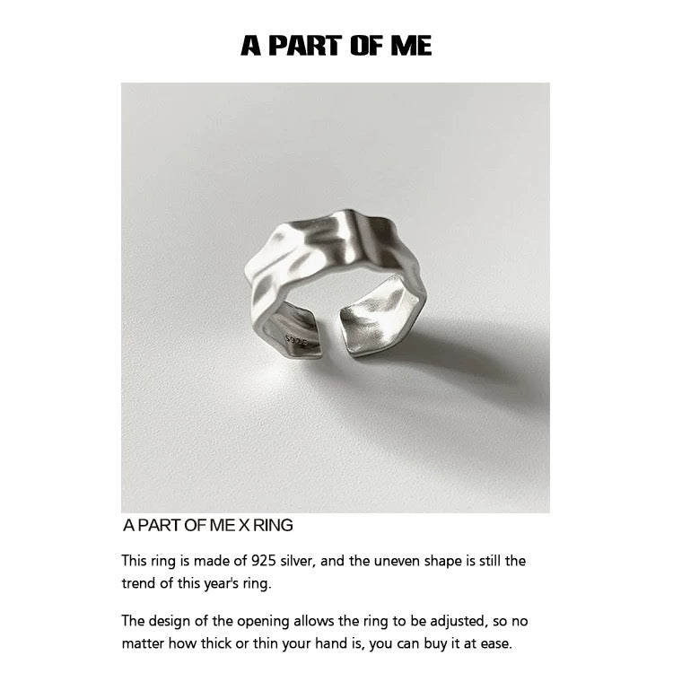 [Old Design - 2020] Midnight Orchid S925 Sterling Silver Adjustable Ring