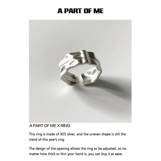 [Old Design - 2020] Midnight Orchid S925 Sterling Silver Adjustable Ring