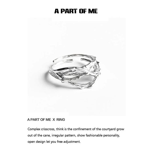 [Old Design] The Locked Garden S925 Sterling Silver Adjustable Ring