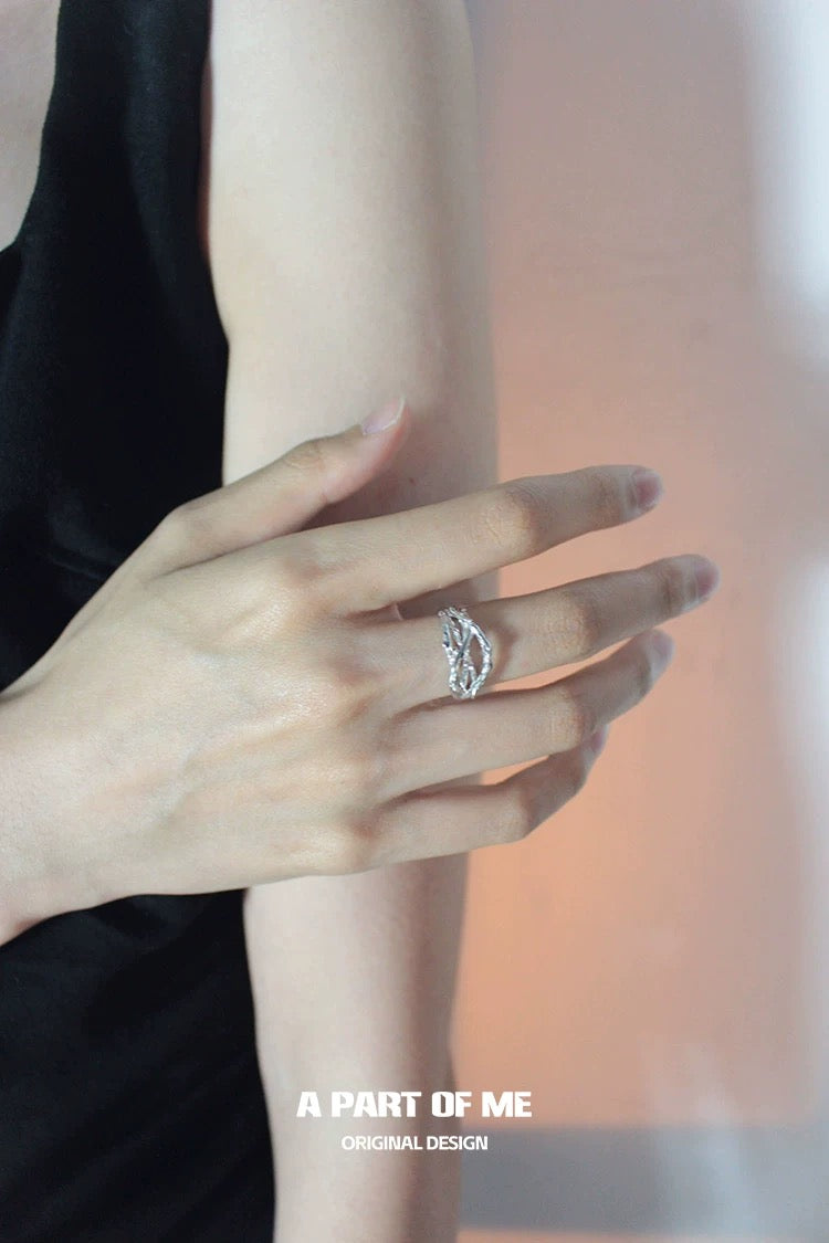 [Old Design] The Locked Garden S925 Sterling Silver Adjustable Ring