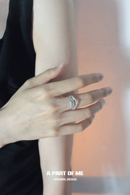 [Old Design] The Locked Garden S925 Sterling Silver Adjustable Ring