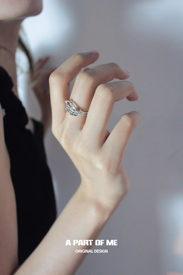 [Old Design] The Locked Garden S925 Sterling Silver Adjustable Ring