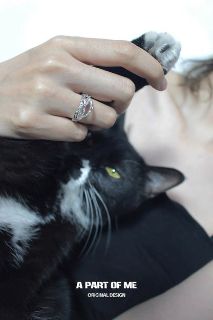 [Old Design] The Locked Garden S925 Sterling Silver Adjustable Ring