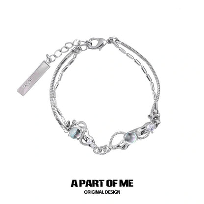 Fantasy Series 18K Platinum Plating Moonstone Bracelet