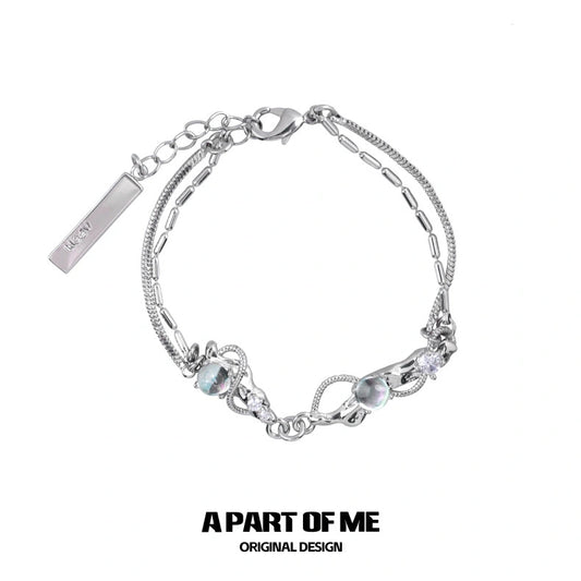 Fantasy Series 18K Platinum Plating Moonstone Bracelet