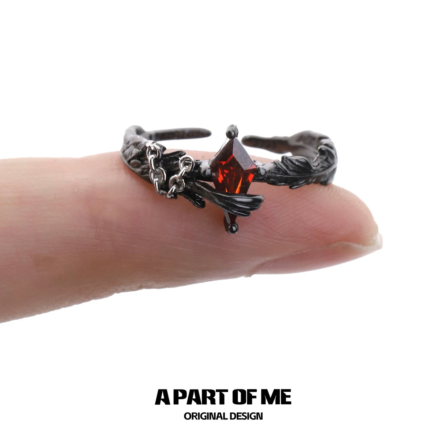 A Love Story Between a Dove and a Crow S925 Sterling Silver Couple Rings