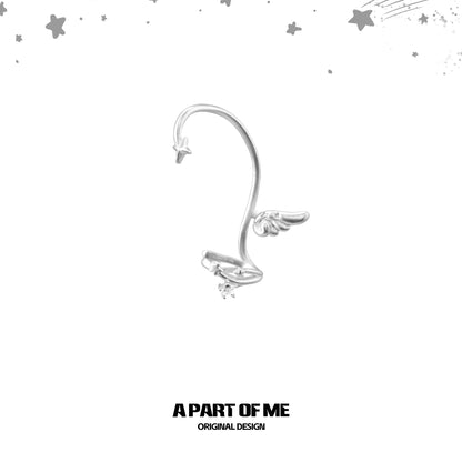 Angel Dream 18K Platinum Plating Angel Wings Ear Wraps