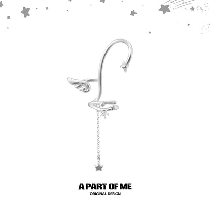 Angel Dream 18K Platinum Plating Angel Wings Ear Wraps