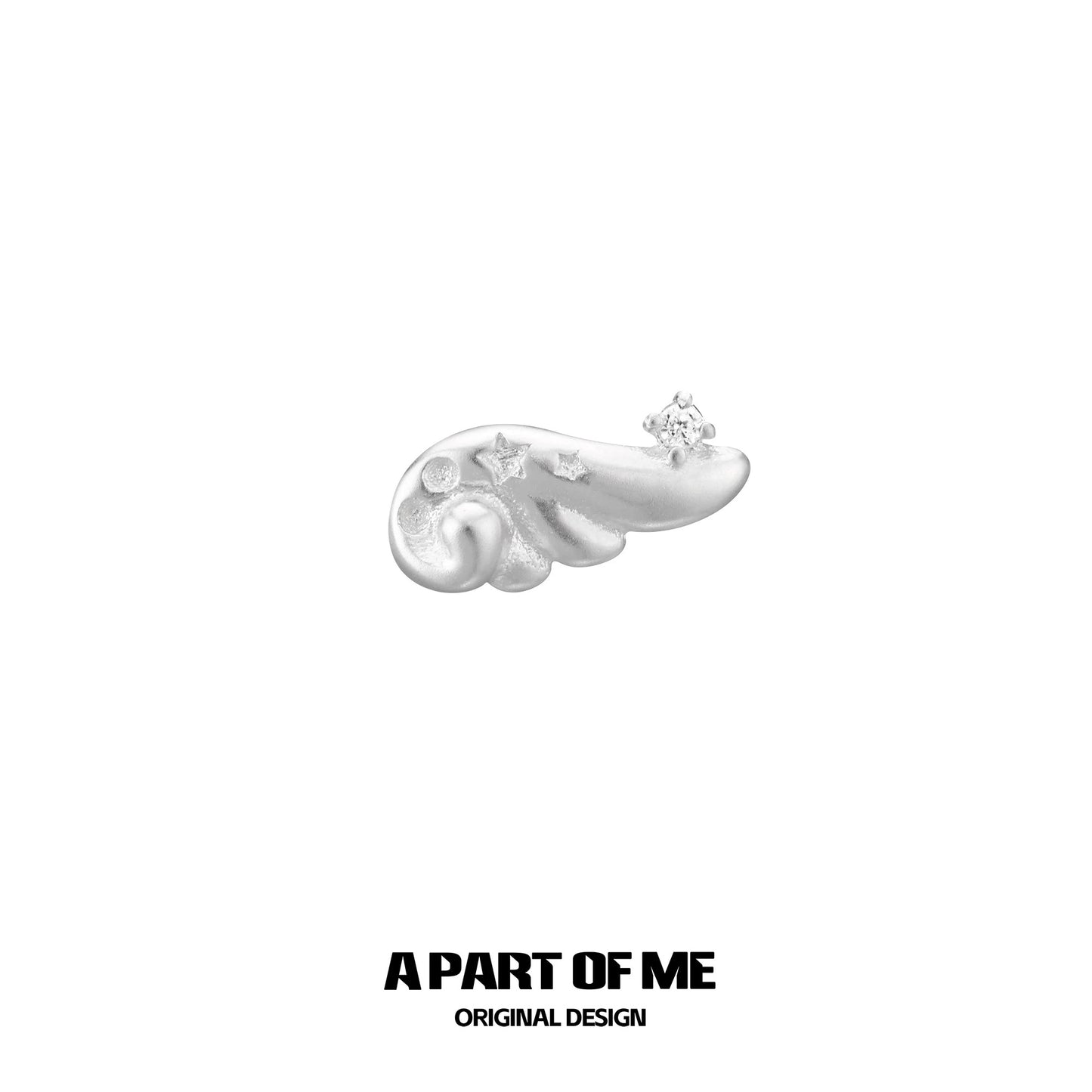 Angel Dream S925 Sterling Silver Mini Angel Wings Stud Earrings