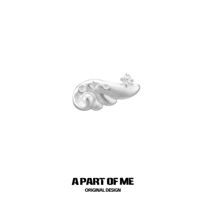 Angel Dream S925 Sterling Silver Mini Angel Wings Stud Earrings