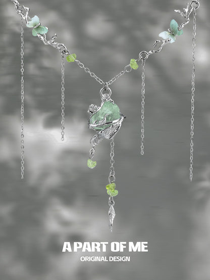 Forest Fairy Platinum Plated Necklace