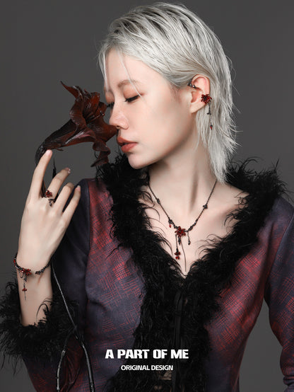 Datura Collection Platinum Plated Ear Wraps