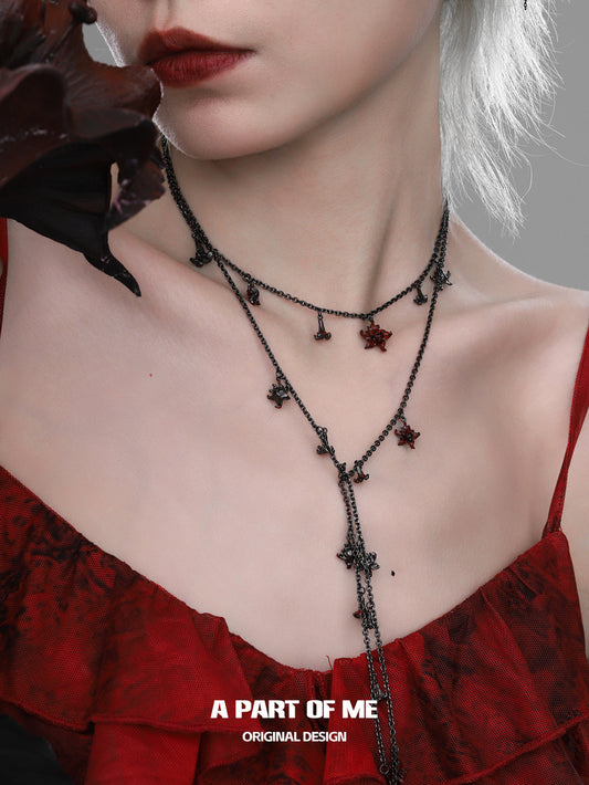 Datura Collection 18K Black Gold Plated Body Chain