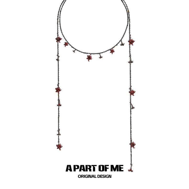 Datura Collection 18K Black Gold Plated Body Chain
