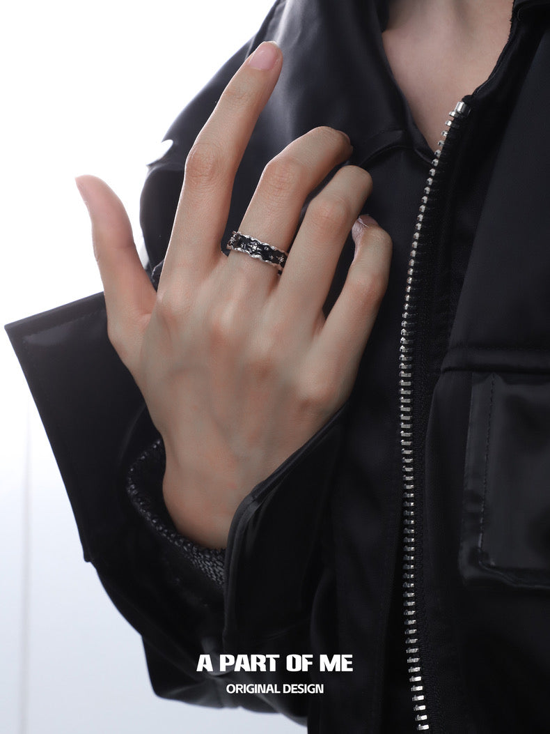 Night Sky S925 Sterling Silver Couple Rings