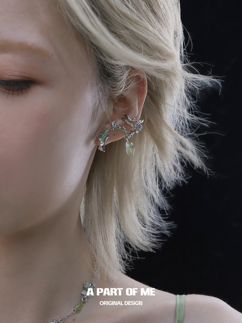 Forest Fairy 18K Platinum Plated Ear Cuffs