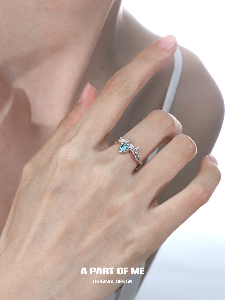 Bitter Heart S925 Sterling Silver Turquoise Rings
