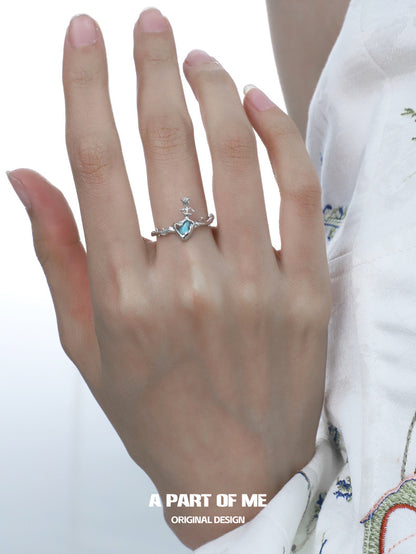Bitter Heart S925 Sterling Silver Turquoise Rings