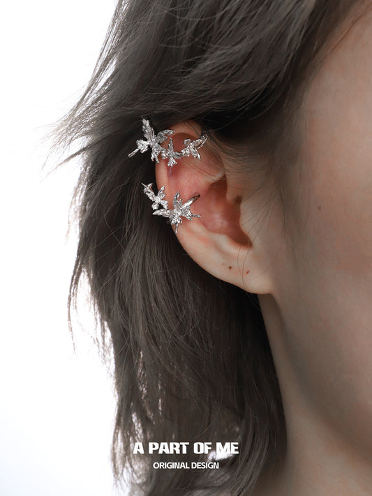 Aroma Series 18K Platinum Plating Butterfly Ear Cuffs