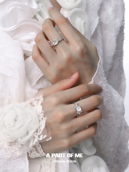 Aroma Series S925 Sterling Silver Natural Shell Ring