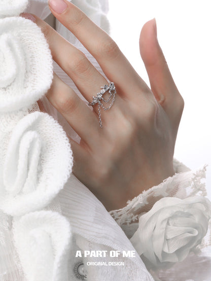 Aroma Series S925 Sterling Silver Mini Rose Ring