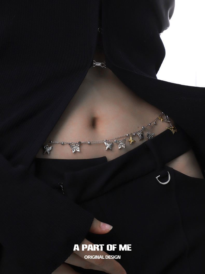 Flutter Essence 18K Yellow Gold Plating Body Chain