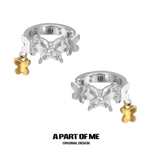 Flutter Essence 18K Platinum Plated Ear Cuffs