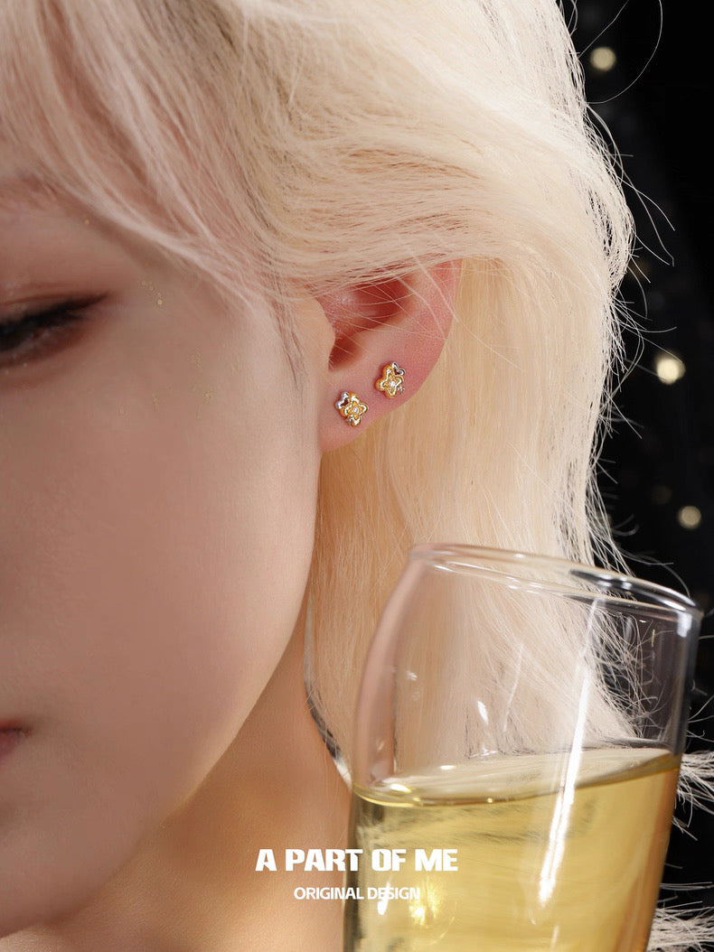 Year of the Horse 18K Platinum Plating Detachable Earrings