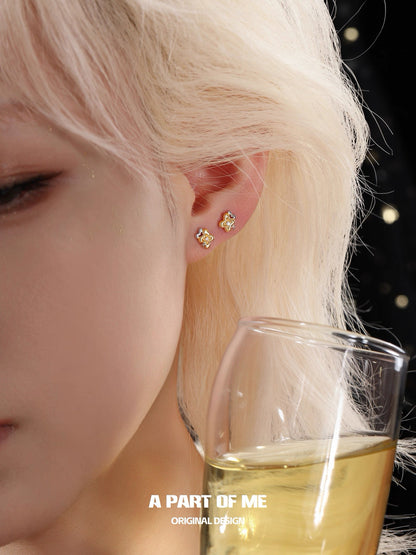 Year of the Horse 18K Platinum Plating Detachable Earrings