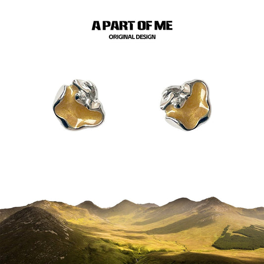 Radiance S925 Sterling Silver Irregular Stud Earrings