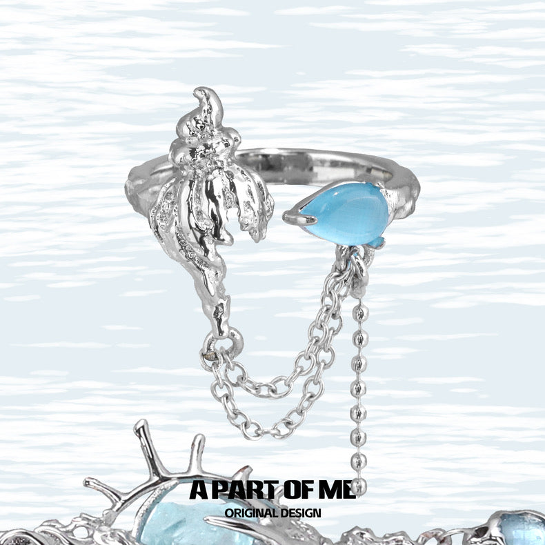 Secret of the Sea S925 Sterling Silver Sea Conch Rings