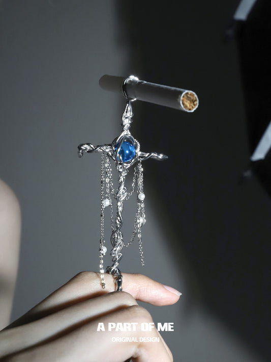 Guardian Sword 18K Platinum Plating Cigarette Holder
