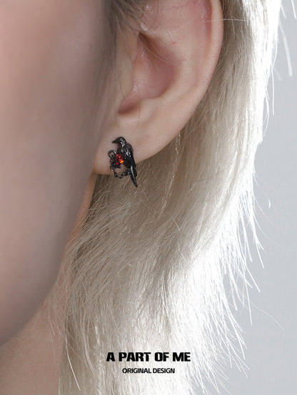 Crow Collection (Sylus's Version) S925 Sterling Silver Mini Earrings