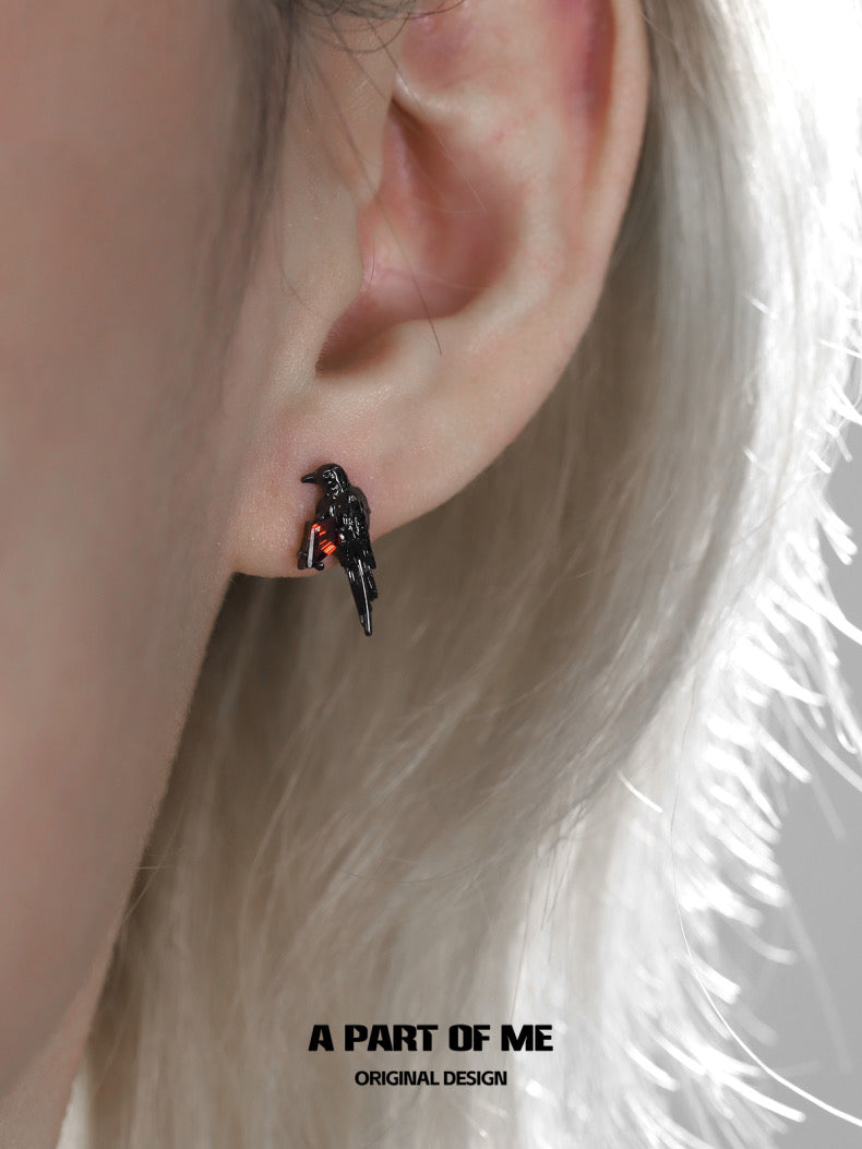 Crow Collection (Sylus's Version) S925 Sterling Silver Mini Earrings